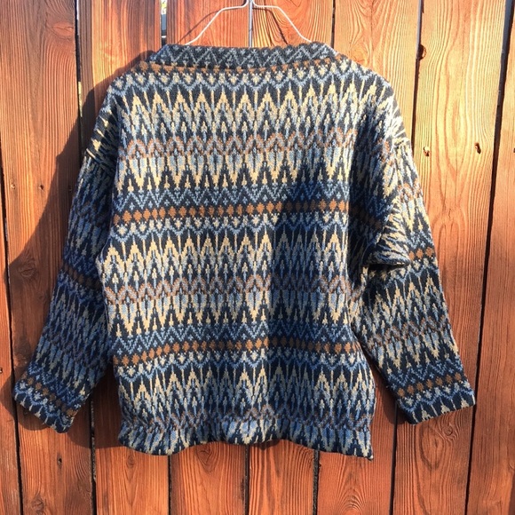 Vintage 1960s Iceland Lambs Wool Knit Sweater | Jersey Modeller Hans Heitsch - Picture 3 of 7